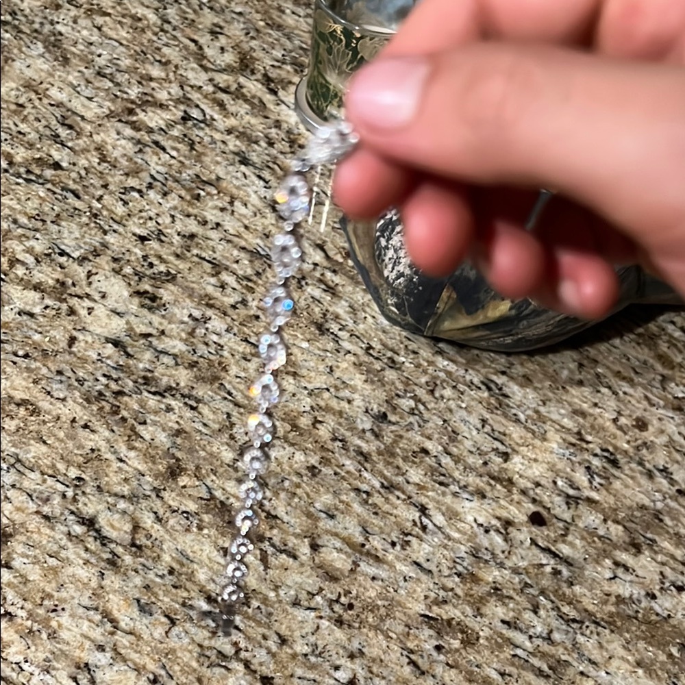 Givenchy Silver Crystal Bracelet